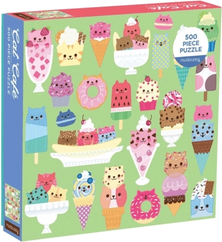 Puzzle MUDPuppy kattebageri 500 brikker