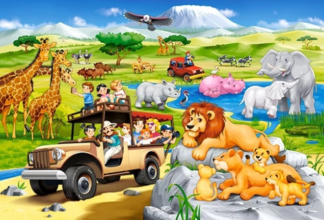 Eventyr på Safari MAXI puslespil