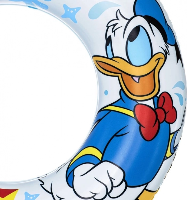 Oppustelig ring Disney med motiverne Mickey Mouse og Anders And 56 cm