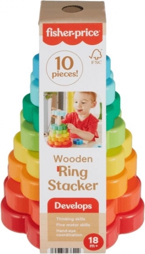 Træpyramide Fisher-Price Blomsterformer