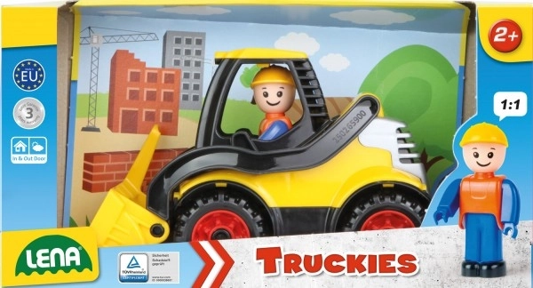Auto Truckies læsser plast 20cm med figur i kasse 24m+