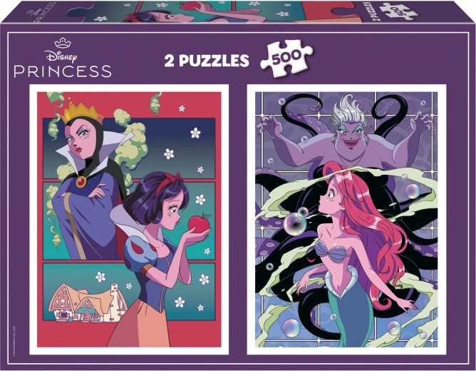Educa Puslespil Disney Skurke og Prinsesser 2x500 brikker