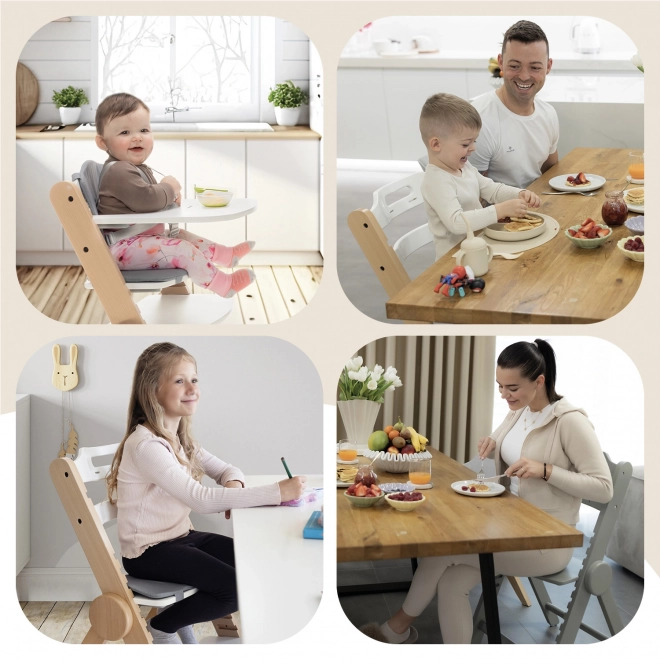 Træhøjstol Clipp & Clapp, Sort