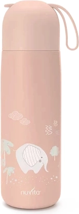 Termoflaske med silikonehåndtag 400 ml, English Rose