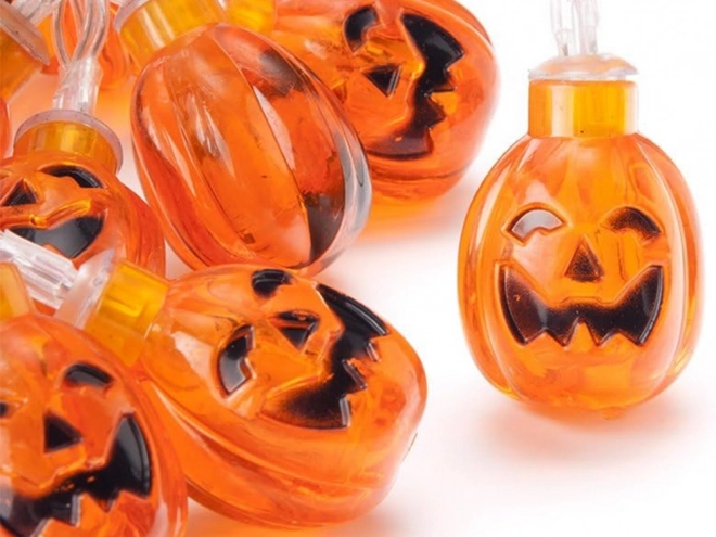 Hængende LED græskarguirlande til Halloween