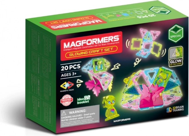 Magformers lysende byggesæt 20 dele