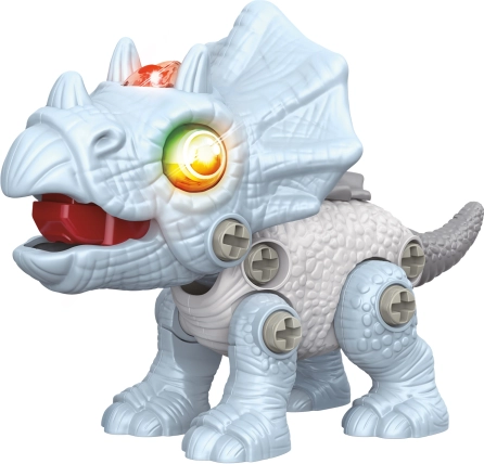 Dino skrue-triceratops med effekter 13 cm