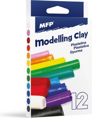 Modelérmasse – sæt med 12 farver, 200 g