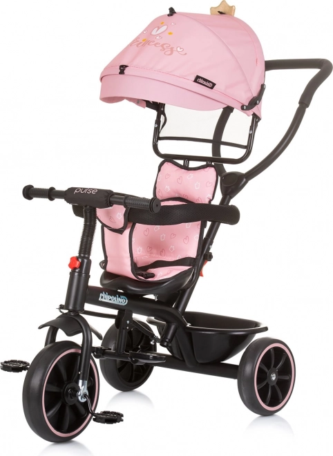 CHIPOLINO Trehjulet cykel med kaleche Pulse 2i1 Prinsesse