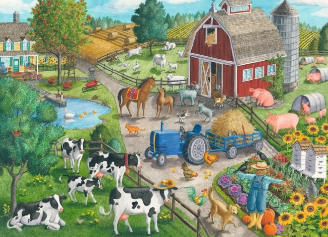 Puslespil Hjemme på gården 60 brikker RAVENSBURGER
