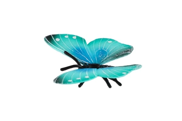 Tropisk sommerfugl Morpho Helena zooted plast 7cm i pose