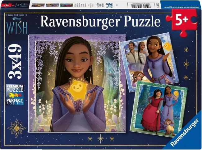 Ravensburger puslespil Disney Wish 3×49 brikker