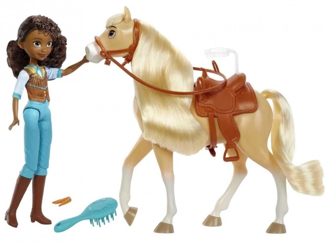Spirit Pru dukke og hesten Sliznotka fra DreamWorks