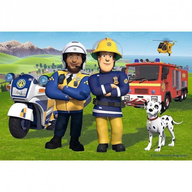 Puslespil 24 elementer SUPER MAXI Brandmand Sam's Team
