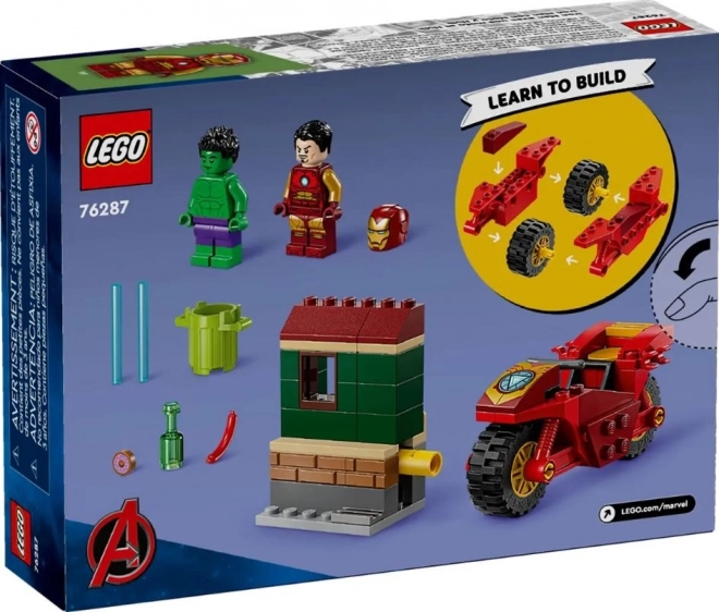 LEGO Marvel Super Heroes 76287 Iron Mans motorcykel og Hulk