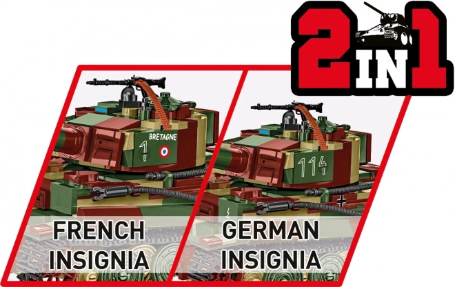 Modeltanken Tiger I af 870 klodser