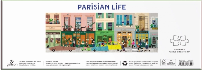 Panoramapuzzle Parisisk Liv 1000 brikker