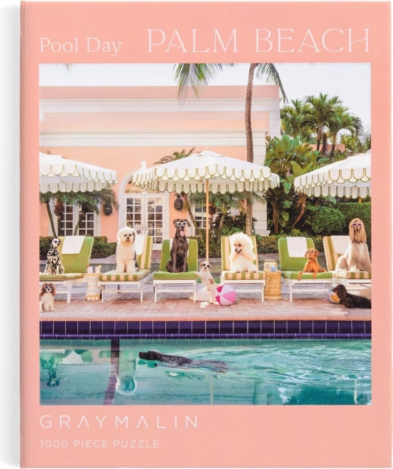 Puslespil Ved poolen i Palm Beach 1000 brikker
