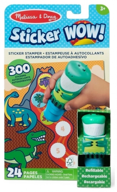 Kreativt klistermærkesæt med dinosaurer – Melissa & Doug