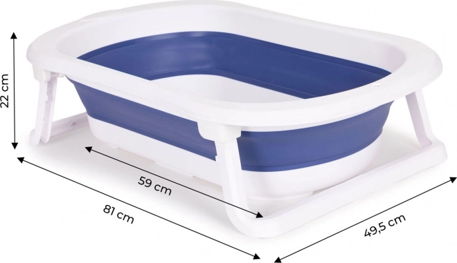 ECOTOYS Foldbar badekar, blå
