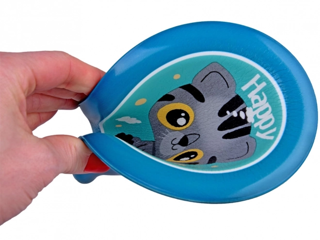 Farverig flyvende disk 16 cm - Sjov kastelegetøj