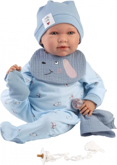 Dragt til dukke spædbarn New Born størrelse 40-42 cm med tilbehør