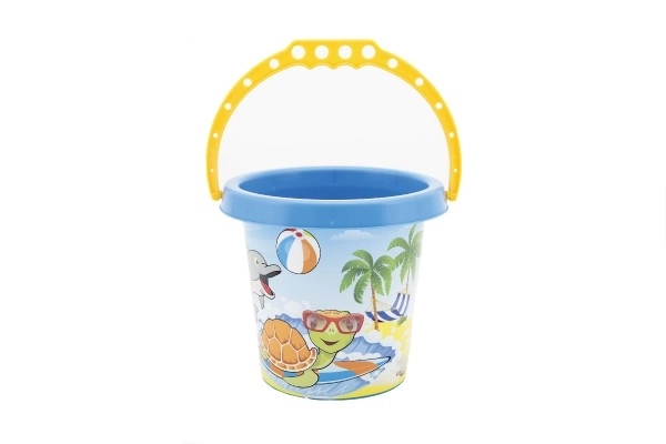 Spand til sand plast 15x13cm 4 farver 12m+