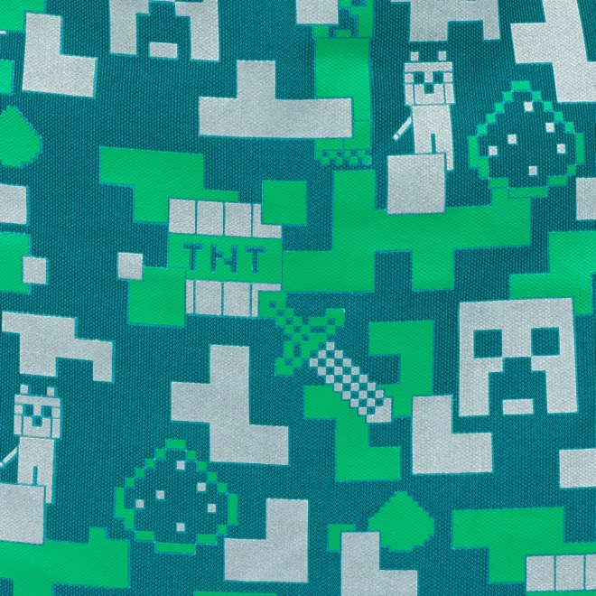 Lomme rygsæk med sølv Creeper fra MINECRAFT