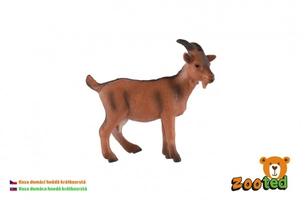 Tamged husged - brun korthåret zooted 8cm i pose