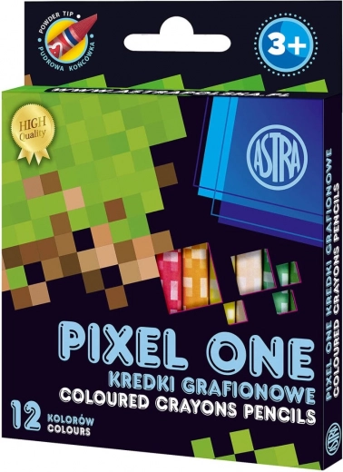 ASTRA kaolinfarvekridt PIXEL ONE, 12 stk.