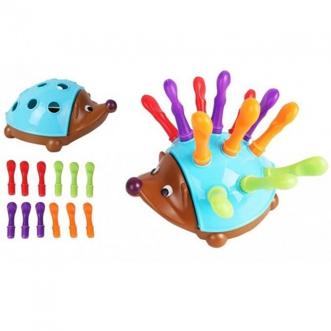 Uddannelsesspil Pindsvin sorter Montessori læring af tal og farver 4i1