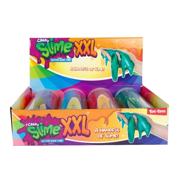 Slim - glitrende masse 400g 20cm i plasttube 4 farver 4 stk i boks