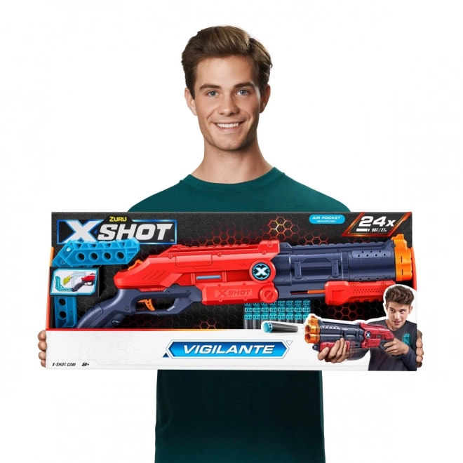 ZURU X-SHOT EXCEL Vigilante affyringsenhed 24 pile