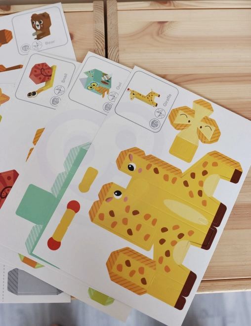 Woopie art&fun kreativ sæt origami 3D dyrefigurer