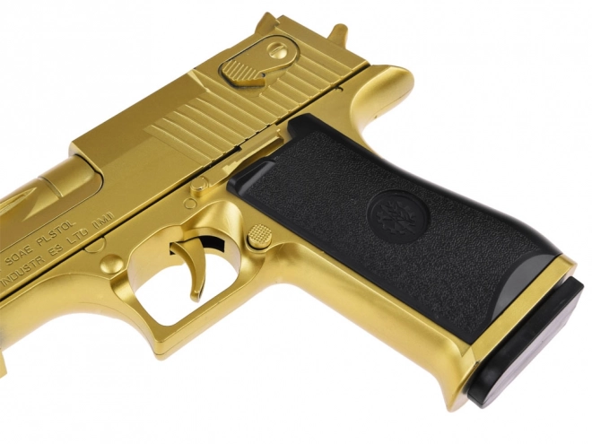 Børnelegepistol med skumammunition og lyddæmper