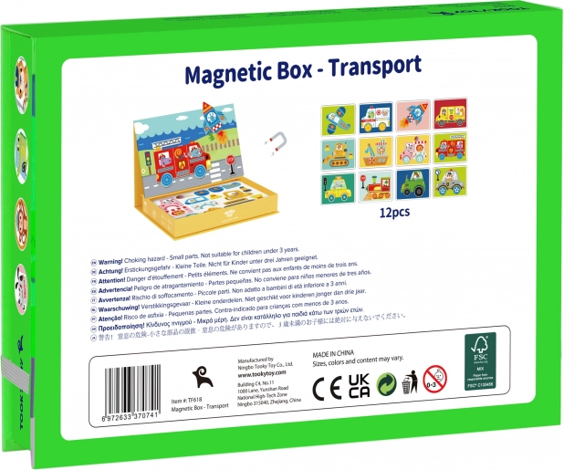 Tooky Toy Magnetisk Montessori Boks med 80 Dele
