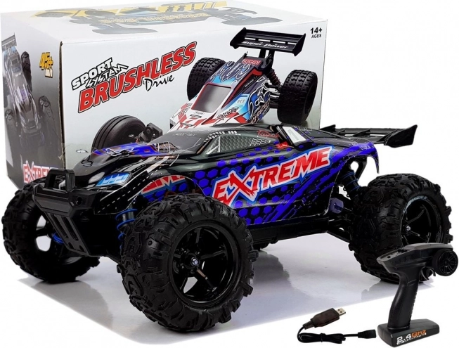 RC-bil 1:18 off-road 4x4 blå ENOZE, hastighed 45 km/t