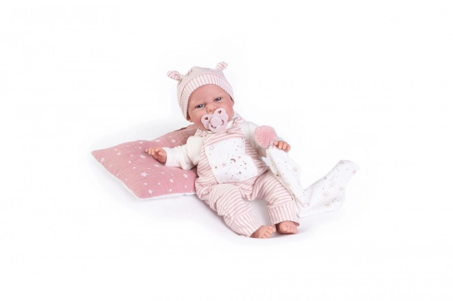 Antonio Juan 70252 CLARA - realistisk dukke baby med lyde og blødt stofkrop - 34 cm