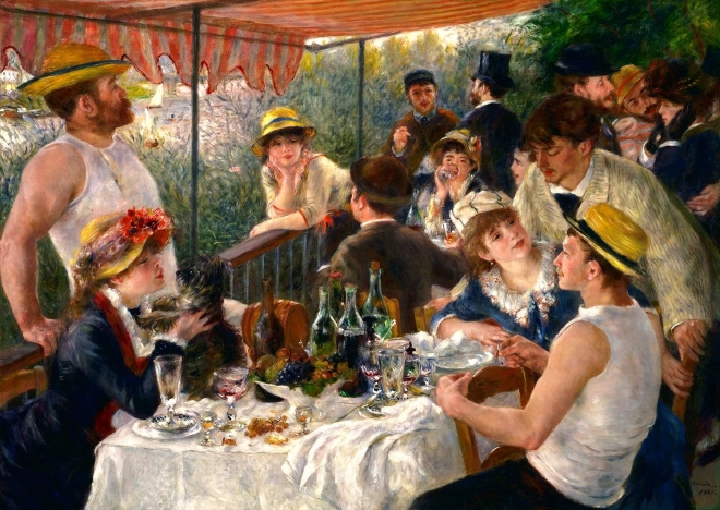 Puslespil Auguste Renoir: Morgenmad for Roere