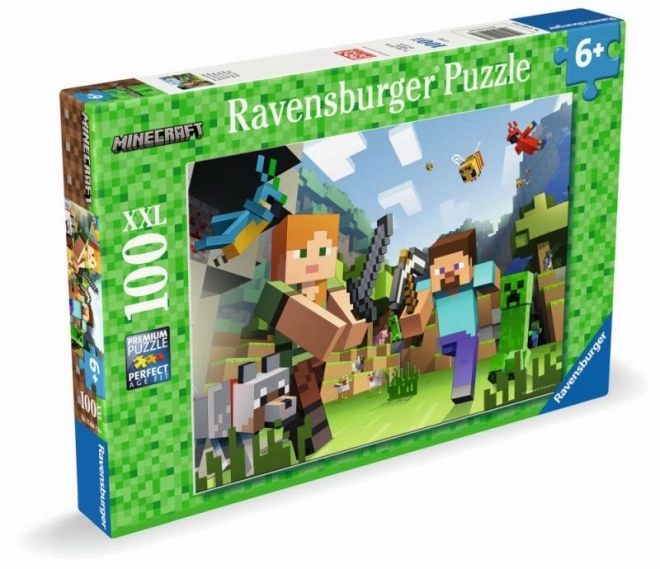 Minecraft puslespil 100 brikker