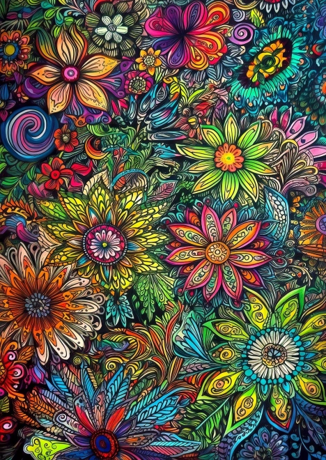 Puslespil Blomsternes Kraft 1000 brikker
