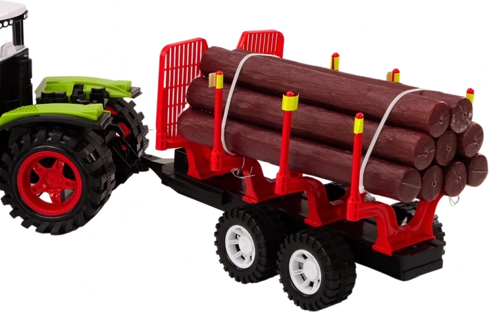 Realistisk sæt traktor + trailer
