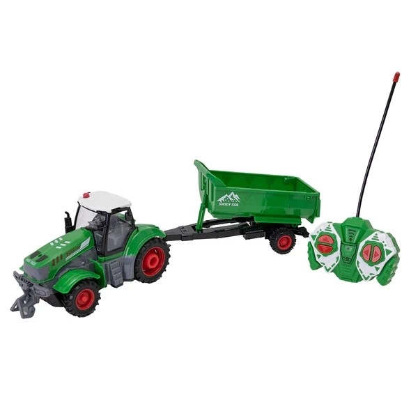 Sjov RC traktor med trailer