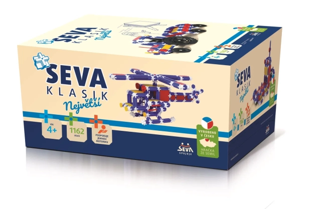 Byggesæt SEVA KLASIK – Største, 1162 dele