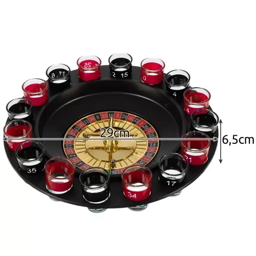 Party roulette + glas