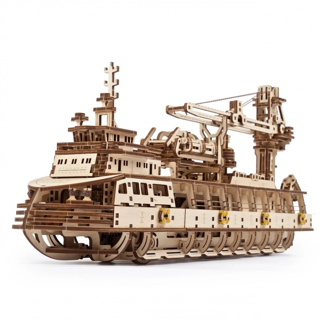 Ugears 3D puslespil - Forskningsdamper 575 dele