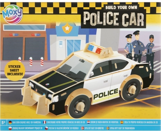 3D puslespil politi bil MOXY
