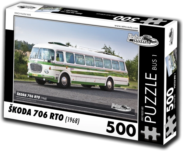 Puslespil RETRO-AUTA Škoda 706 RTO bus 500 brikker