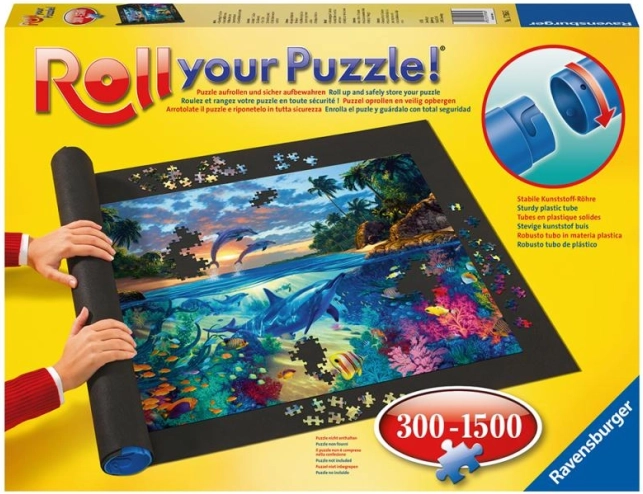 Ravensburger rullemåtte til puslespil 300–1500 brikker (110 × 66 cm)
