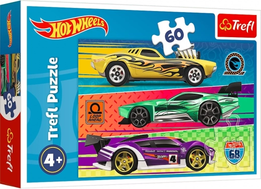 Puslespil HOT WHEELS løb 60 brikker